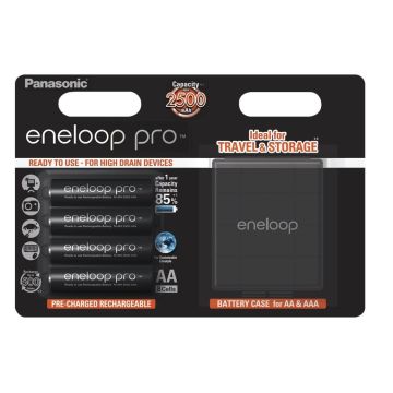 Panasonic Eneloop Pro BK-3HCDEC4BE 2500 mAh (4xAA)