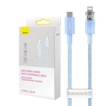 Baseus Explorer Series Fast Charging USB-C to Lightning Cable 1m 20W Blue (CATS010203)