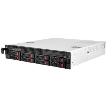 SilverStone RM21-308 Rackmount Server Case, 2U, Micro-ATX - black (SST-RM21-308)
