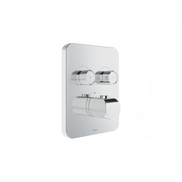Ravak Flat FL 063.00 Concealed Thermostatic Tap with Diverter for R-box Chrome Gloss (X070747)
