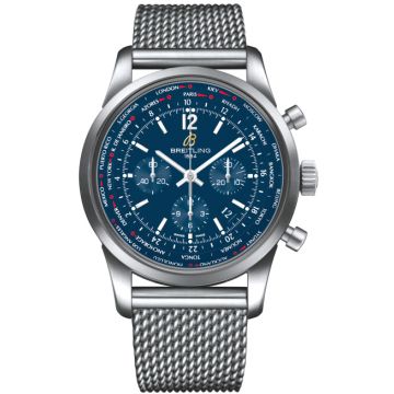 Breitling Transocean Chronograph Unitime Men's Watch AB0510U9-C879-SS