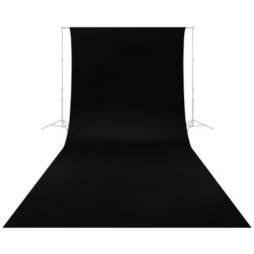 Caruba Wrinkle Resistant Backdrop 2,60 x 6 Meter Black