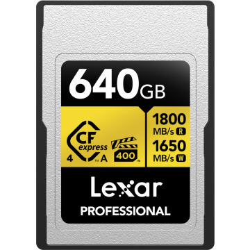 Lexar CFexpress 4.0 Pro Gold, VPG400, R1800/W1650 (Type A) 640GB