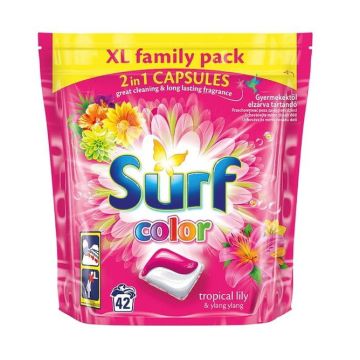 Surf Washing Pods Color Tropical Lily & Ylang Ylang 42 pieces