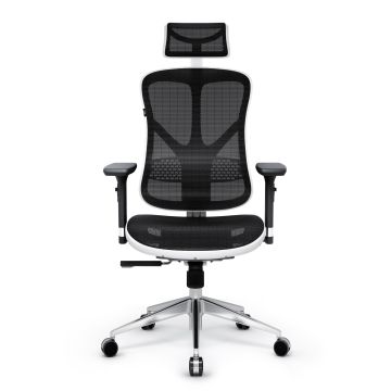 Diablo V-Basic White - Black Ergonomic Chair