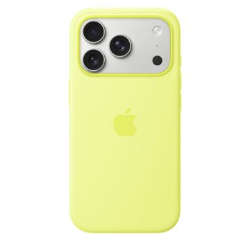 Apple iPhone 17 Pro Silicone Case with MagSafe Neon Yellow MGFF4