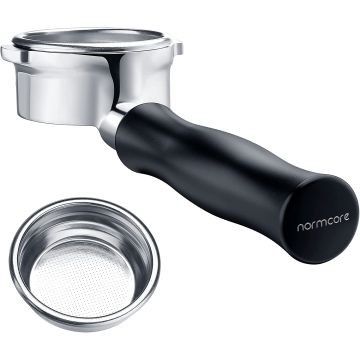 Normcore 58 mm bottomless portafilter compatible with Breville dual boiler espresso machine BES900XL, BES920XL, BES980XL, BES990BSS