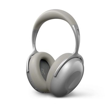 KEF Mu7 Noise Cancelling Wireless Headphones Silver Grey