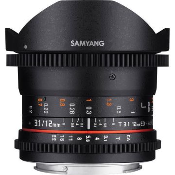 Samyang 12mm T3.1 VDSLR ED AS NCS Fish-Eye Nikon F