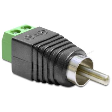 Delock Adapter RCA Plug to Terminal Block 2 Pin (65417)