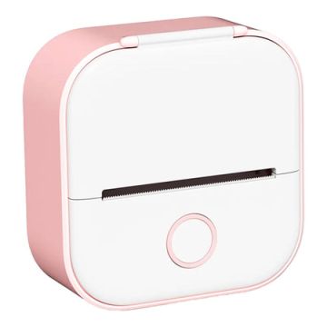 Phomemo T02 portable label printer (pink and white)