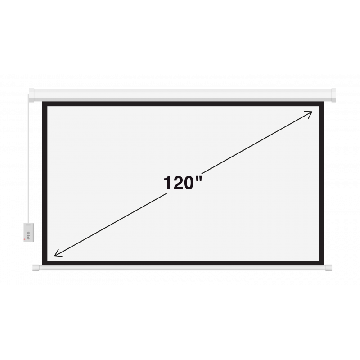 Camrock Matte ER 120 Electric Projection Screen