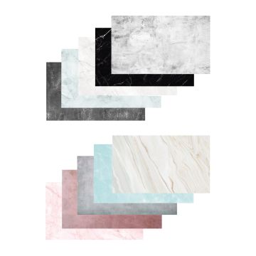 Caruba Backdrops Marble 10 Pack (5x2 Flat Lays)