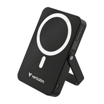 Verbatim Charge n Go Power Bank with Stand Magnetic Wireless 10000 mAh – Black