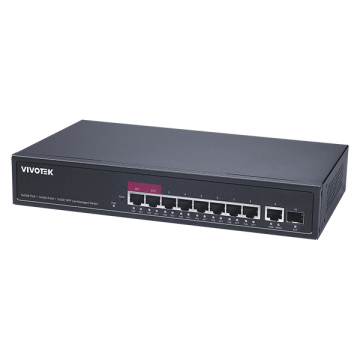 VIVOTEK AW-GEL-105A-110 PoE Switch 8xGE PoE Plus 1xGE UTP Plus 1xGE SFP
