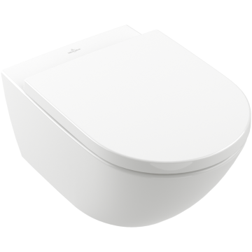 Villeroy&Boch Subway 3.0 Combi-Pack Piekaramais WC ar Soft Close Vāku Balts (4670TS01+4670TSR1)
