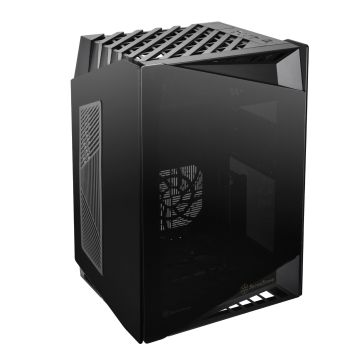 SilverStone SST-LD03B-AF Lucid Mini-ITX Case, Tempered Glass - black (SST-LD03B-AF)