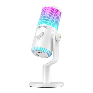 Maono DM30RGB Gaming Microphone White