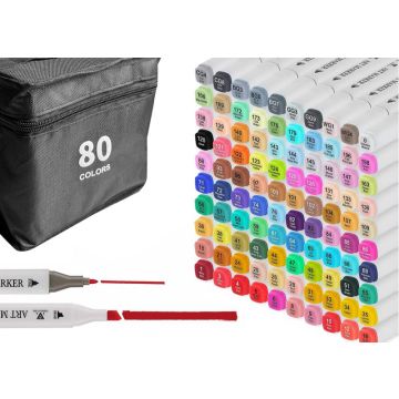 Markers 80 colors LXUM7-80W