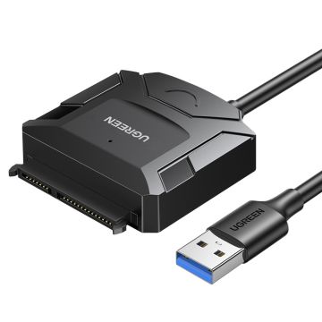 Ugreen adapter cable for 2.5 / 3.5 drive (USB-A 3.0 - SATA) black (CR108)