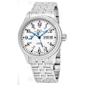 Ball Trainmaster 60 Seconds Men's Watch NM1058D-S10J-WH