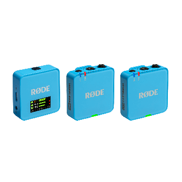 Rode Wireless GO III (Gen 3) Compact Wireless Microphone System Blue (WIGOGEN3BLU)
