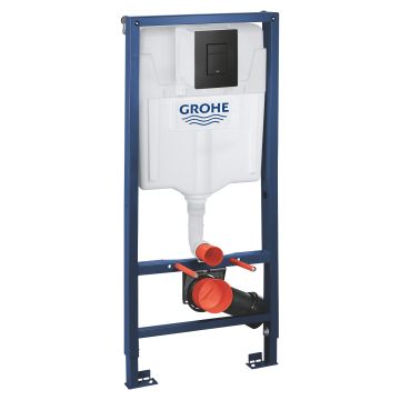 Grohe Rapid SL Komplekts 3in1 Rāmis WC + Poga Skate Air Melna + Stiprinājumi (38811KF0)