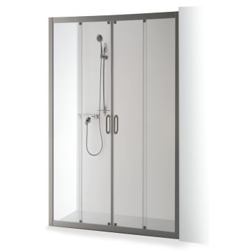 Baltijas Brasta SVAJA PLUSS Dušas Siena Nišam 159x162x74 Satin