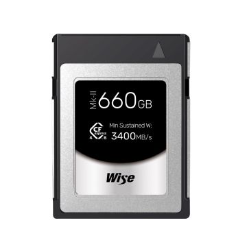 Wise 660GB CFexpress 4.0 Type B PRO Mk-II Memory Card 3600 MB/s CFX4-B660PM2