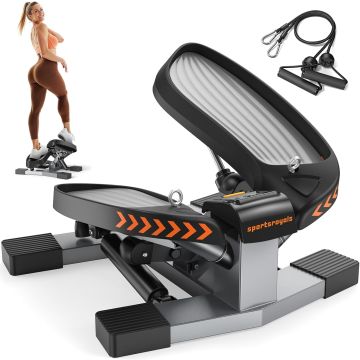 Sportsroyals Stair Stepper for Exercises Twist Stepper with Resistance Bands