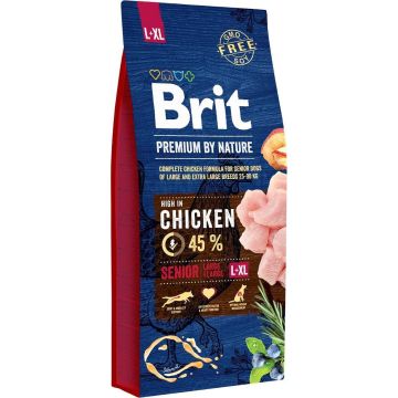 BRIT Premium by Nature Senior Large / Extra Large Chicken dry dog food 15kg