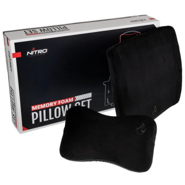 Nitro Concepts Memory Foam Cushion Set - Black/Black (NC-PST-MF-001)