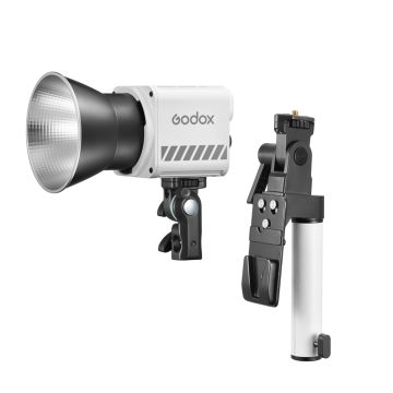Godox ML60II BI Portable LED Light (Bi Color) with AK-B02 Holding Handle and Battery Support Kit