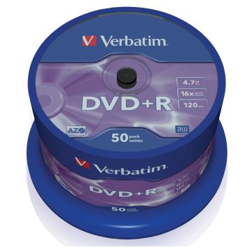 Verbatim DVD+R Discs AZO 4.7 GB data storage (50‑pack)