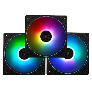 Thermalright TL-S12-S CPU Fan 120 mm Case Fan ARGB Thin Aperture Light Effect 4-Pin PWM (Pack of 3)