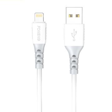 Foneng X66 USB to Lightning Cable, 20W, 3A, 1m White