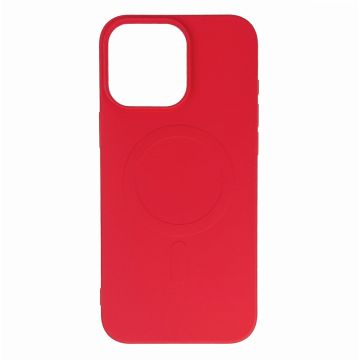 Hurtel Liquid Silicone Case MagSafe for iPhone 16 Pro Red