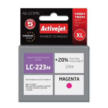 Activejet AB-223MN Brother LC223M replacement Supreme 10 ml magenta
