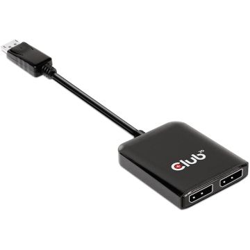 Club 3D Multi Stream Transport (MST) Hub DisplayPort 1.4 to DisplayPort Dual Monitor 4K60Hz (CSV-7200)