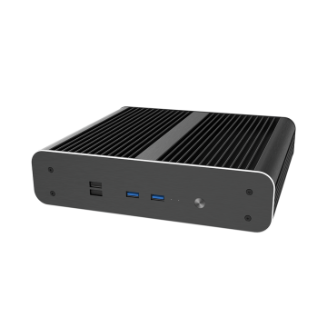 Akasa Euler CTX, Fanless Mini-Case, Thin Mini-ITX - Black (A-ITX60-S1B)