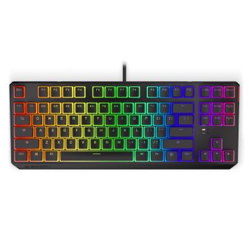 Endorfy Thock TKL mechanical keyboard with RGB Pudding Edition Black (US, Kailh BROWN switch)