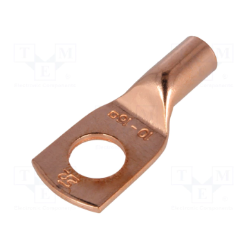 ERGOM OCZ-016/10 Ring tube, M10, 16mm2, crimped, for cable, L: 29.5mm, copper (11KM-01010103100)