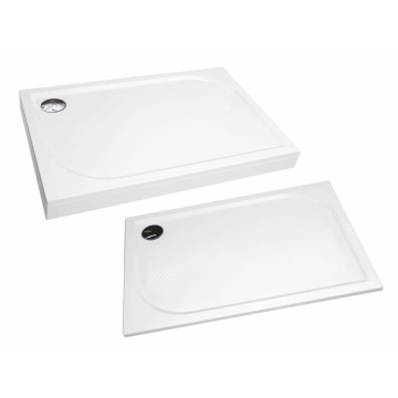Dušas Paliktnis SPN 80x100 Balts (PT-710K)
