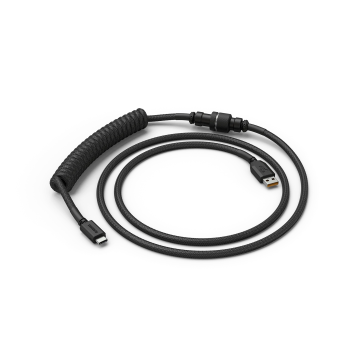 Glorious PC Gaming Race Coiled Cable USB-C to USB-A Black (GLO-CBL-COIL-BLACK)