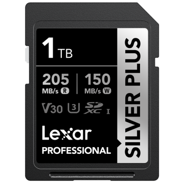 Lexar SDXC Professional SILVER Plus 1066x UHS-I/U3/A2/4K R205/W150 (V30) 1TB (LSDSIPL001T-BNNNG)