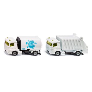 Siku Municipal Vehicle Set – Street Sweeper and Refuse Truck (1687)