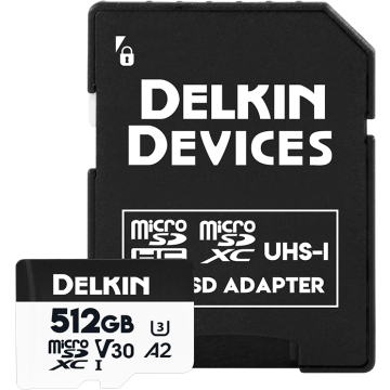 Delkin microSDXC Trail Cam Hyperspeed R195/W160 (V30) 512GB DMHSA2512