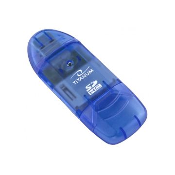 TITANUM TA101B card reader Blue USB 2.0