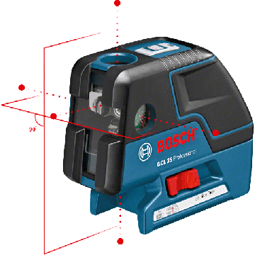 Bosch GCL 25 (4x1.5V AA, Bag) (0601066B00)