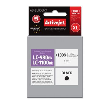Activejet AB-1100BNX Brother LC1100/LC980Bk replacement Supreme 29 ml black